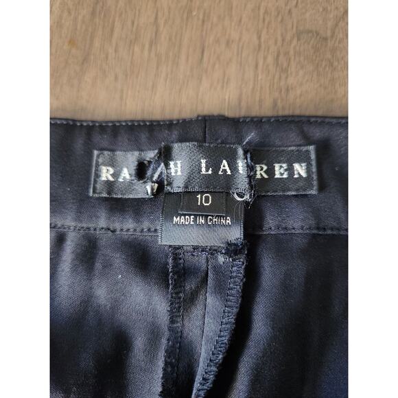 Ralph Lauren Black Label Women's Black Wool Blend Career Dress Pants Size 10 - Picture 2 of 6